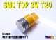 SMD TOP3W T20 12V （黄色）